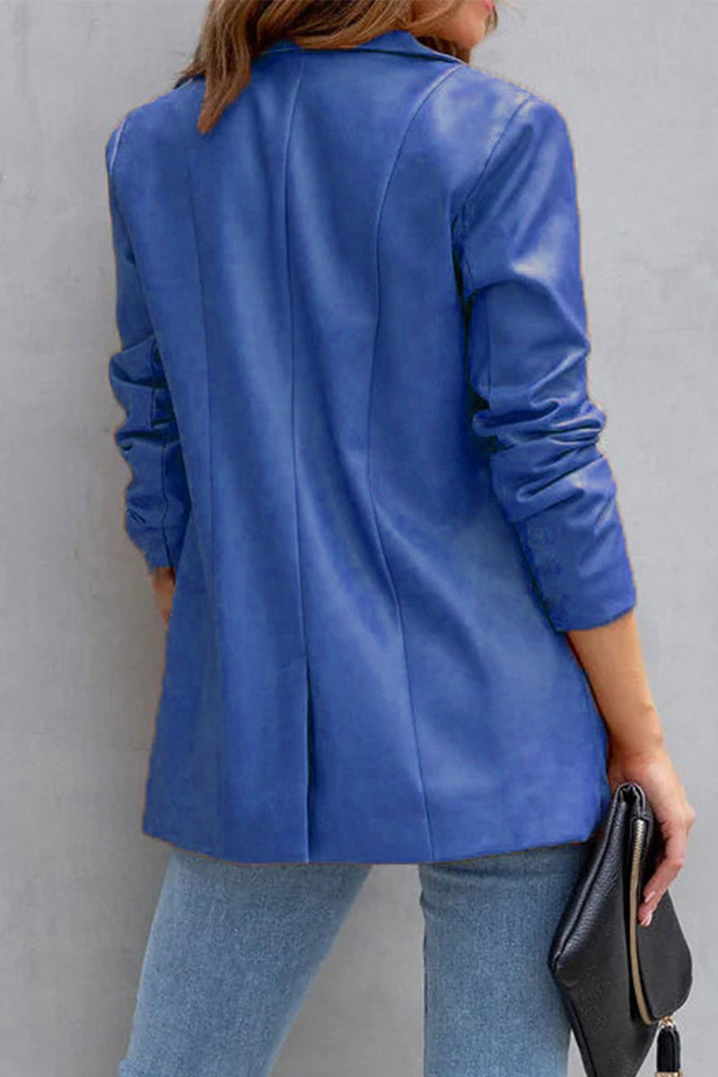 Stilla | Casual Outdoor Bek clothing med ombukket krave og solid patchwork sløjfe