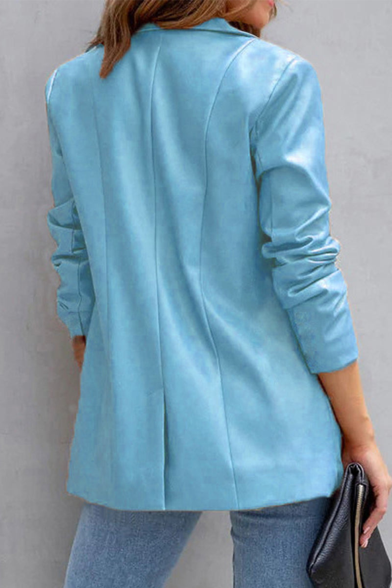 Stilla | Casual Outdoor Bek clothing med ombukket krave og solid patchwork sløjfe