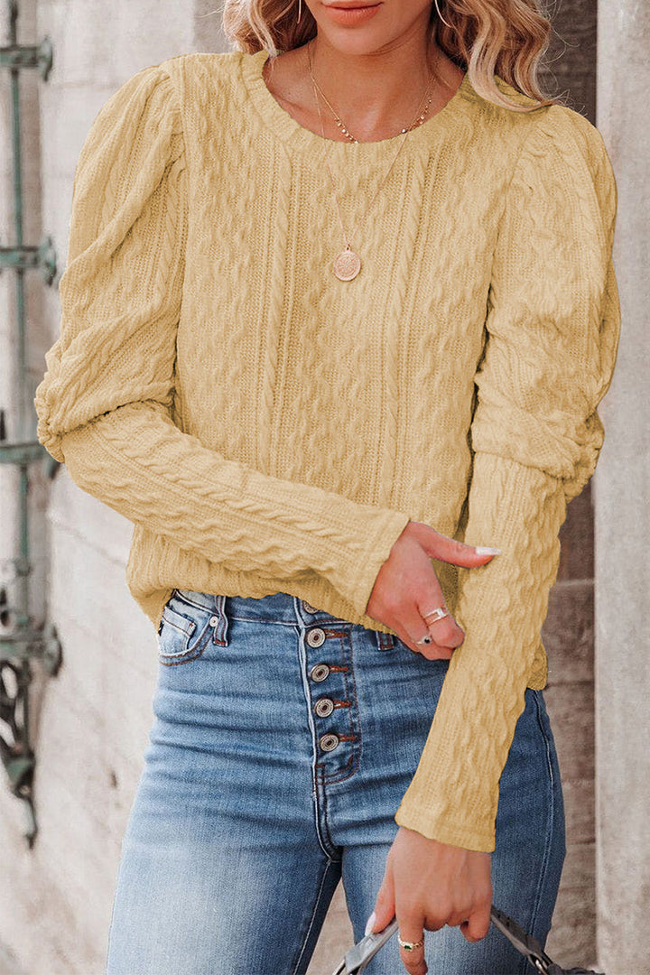 Stilla | Elegant Pullover med Rund Halsudskæring i Ensfarvet