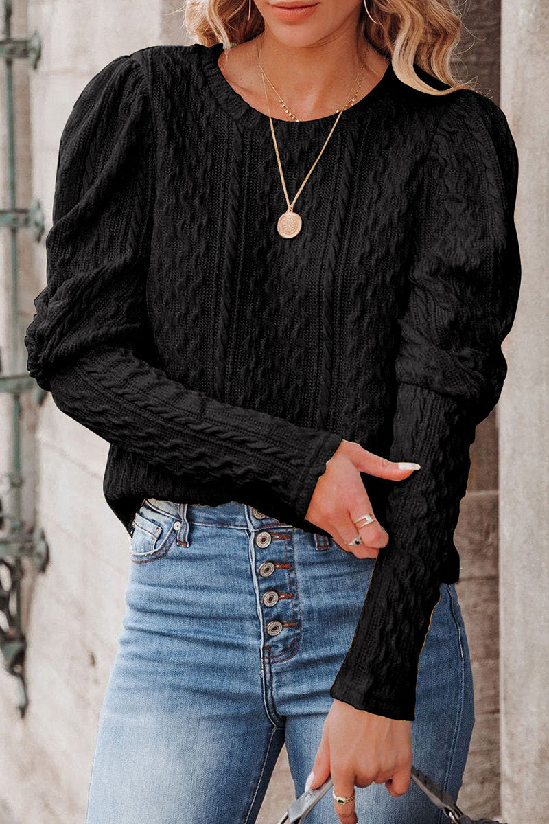 Stilla | Elegant Pullover med Rund Halsudskæring i Ensfarvet
