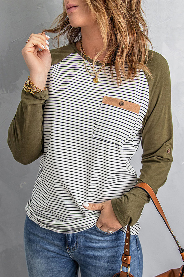 Stilla | Casual Patchwork overdele med rund halsudskæring