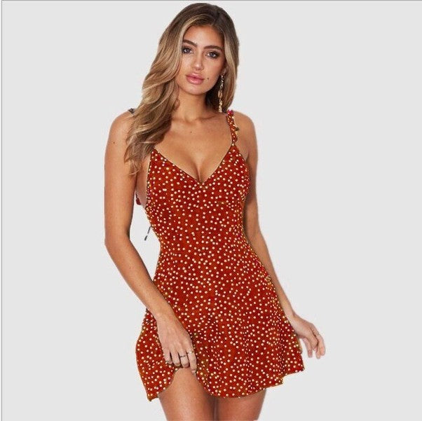 Femme Polka Dot Mini Kjole Stilla