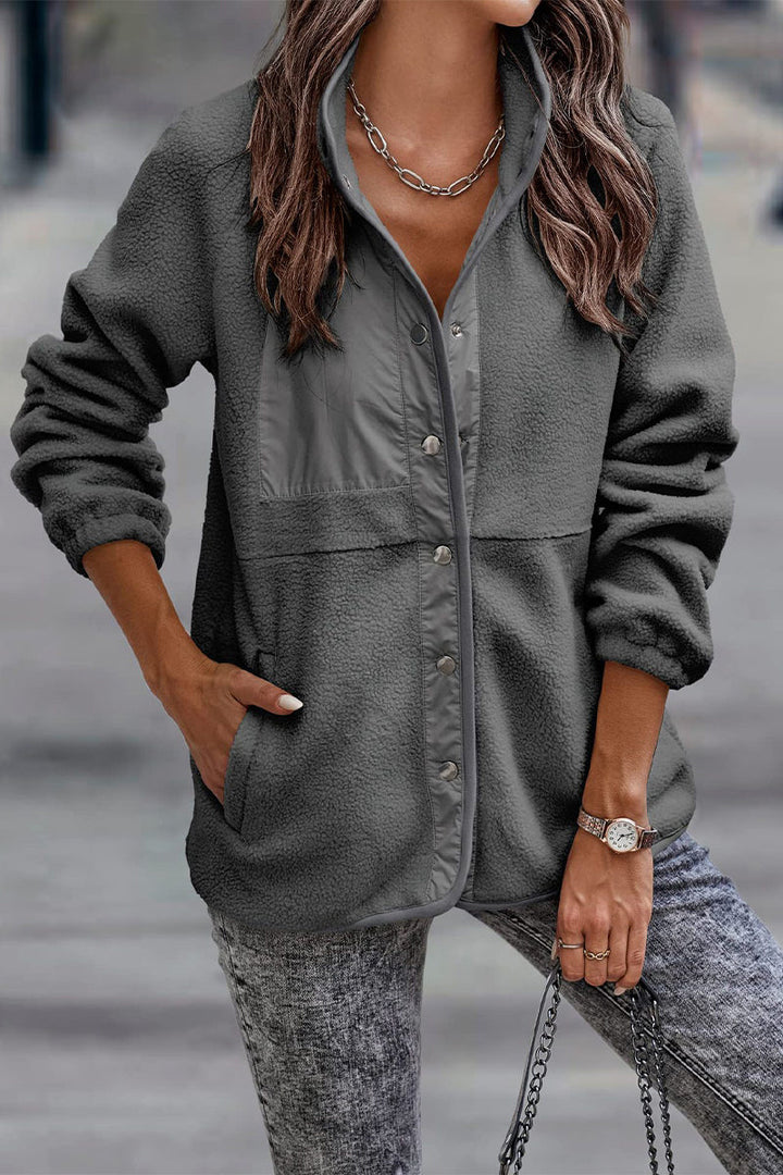 Stilla | Solid Patchwork Pocket Halv-A Rullekravejakke (7 farver)