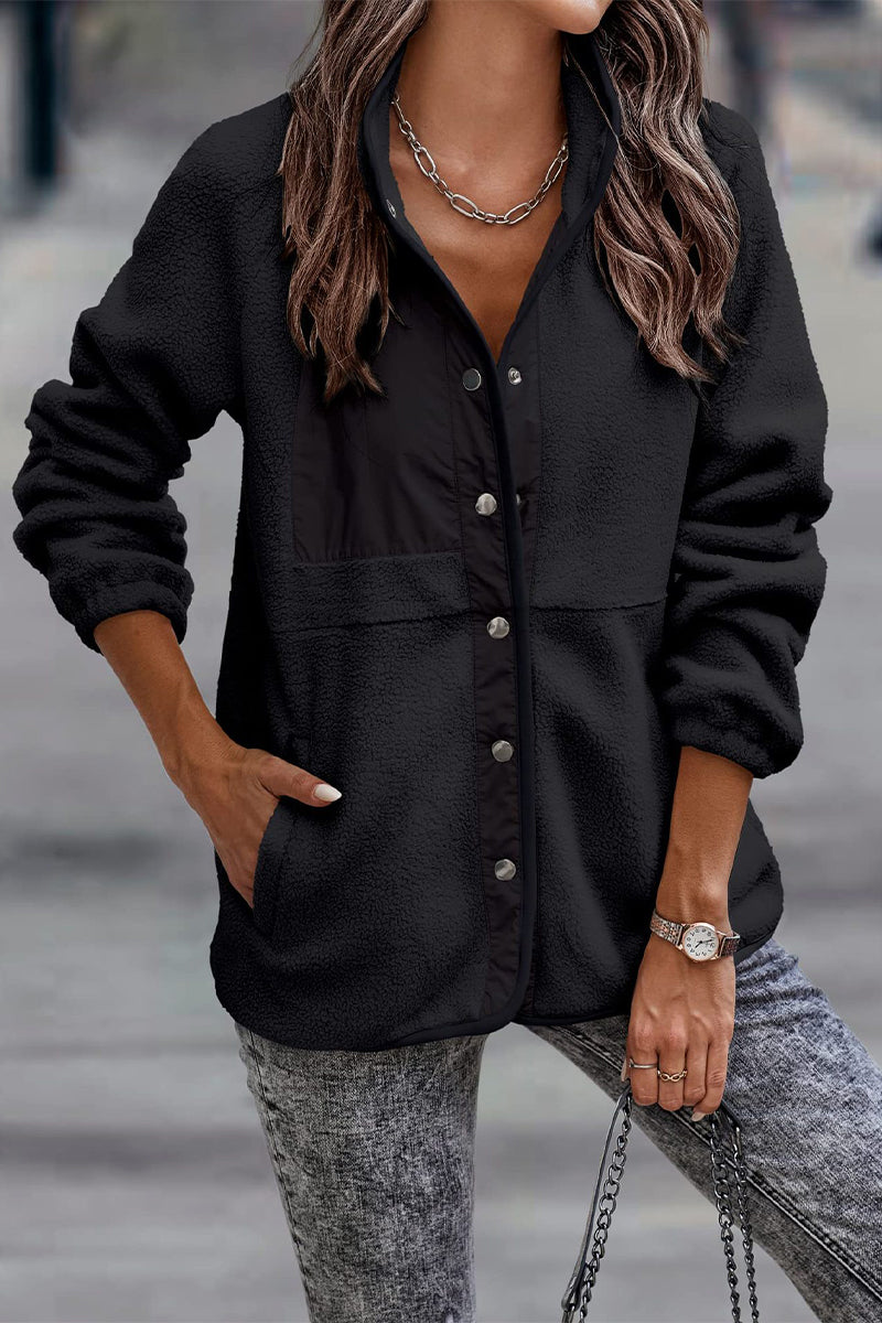 Stilla | Solid Patchwork Pocket Halv-A Rullekravejakke (7 farver)