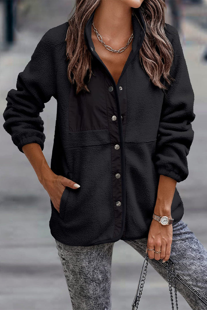 Stilla | Solid Patchwork Pocket Halv-A Rullekravejakke (7 farver)
