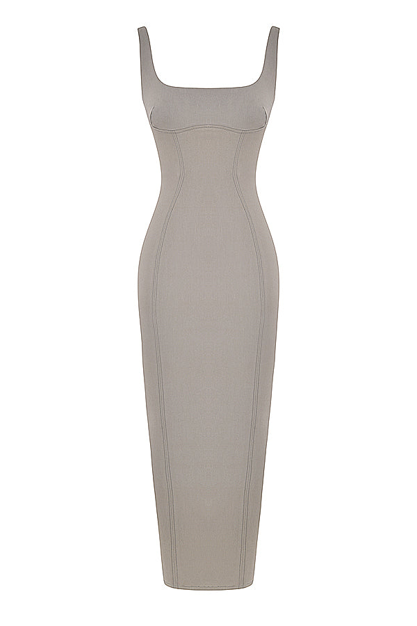 Stilla | Smoke Bodycon Maxikjole