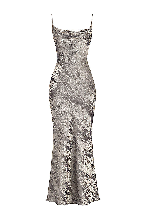 Stilla | Maxikjole Tin Satin