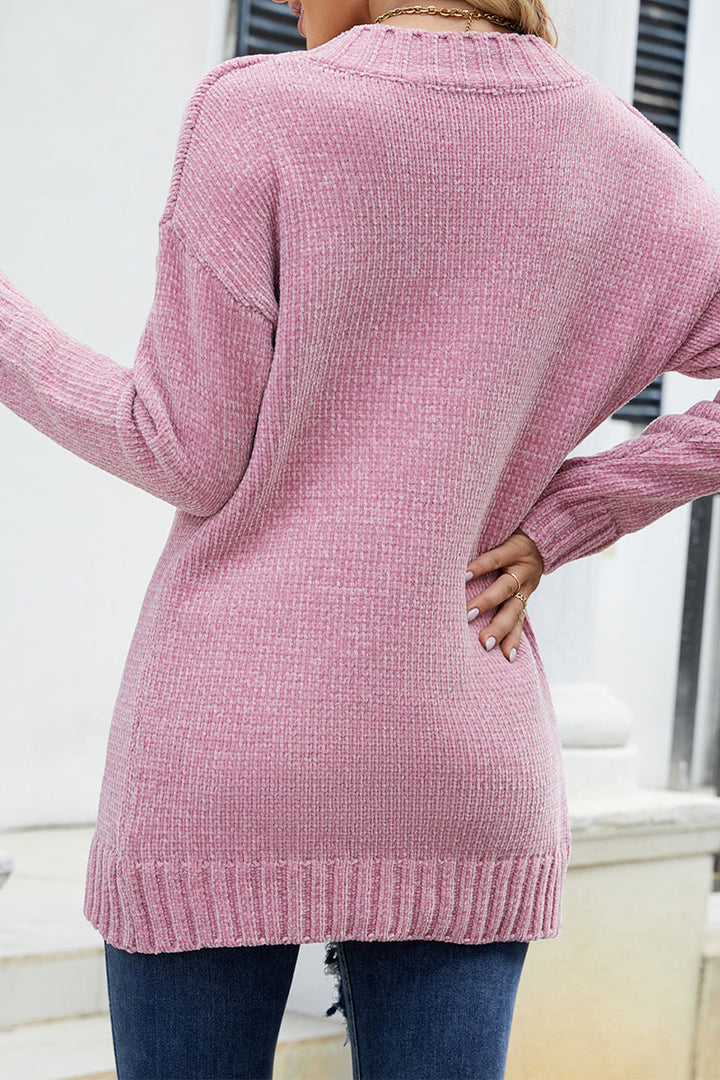 Stilla | Solid Solid Color V-hals Toppe