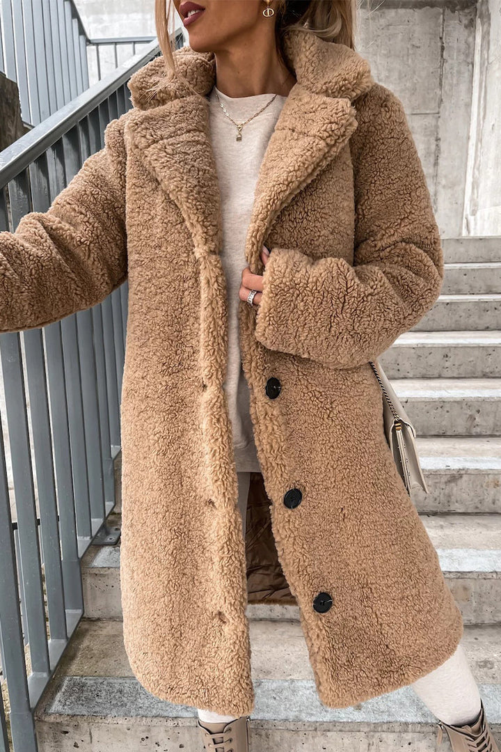 Stilla | Casual Outdoor Beklædning Med Ensfarvet Sløjfe Lukning og Omslået Krave