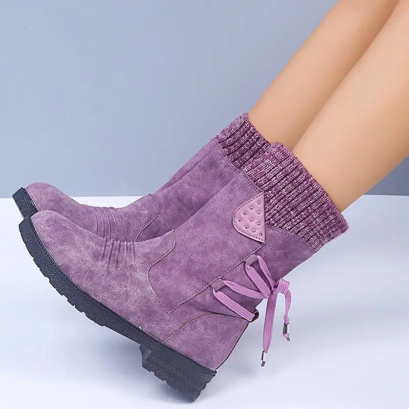 Stilla | Sneefri Vandtætte Mid-Calf Lynlås Støvler