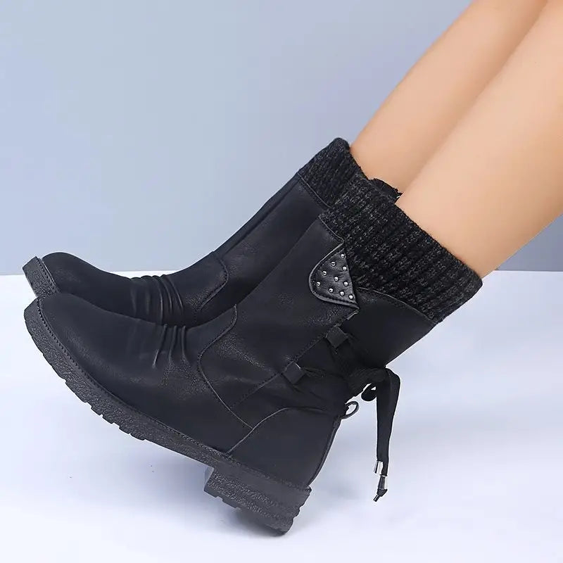 Stilla | Sneefri Vandtætte Mid-Calf Lynlås Støvler