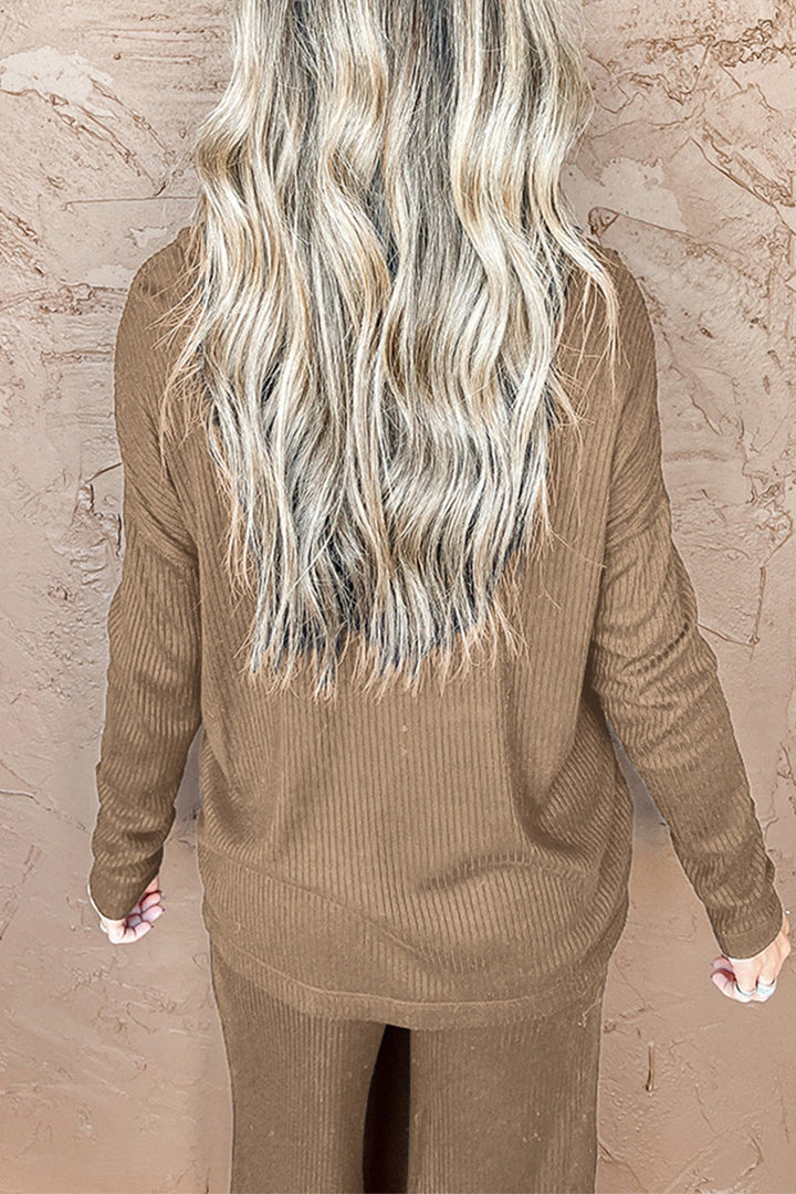 Stilla | Afslappet Solid Patchwork Turtleneck Langærmet to Delet