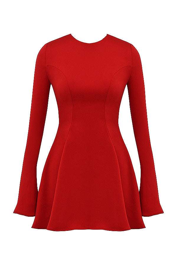 Stilla | Rød Minikjole Satin