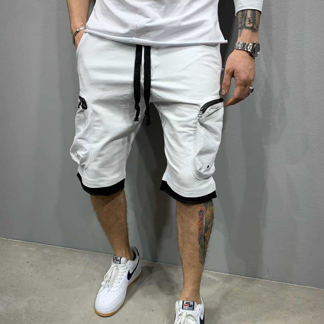 Herren Sportliche Cargo-Shorts med sidelommer og afslappet pasform Stilla