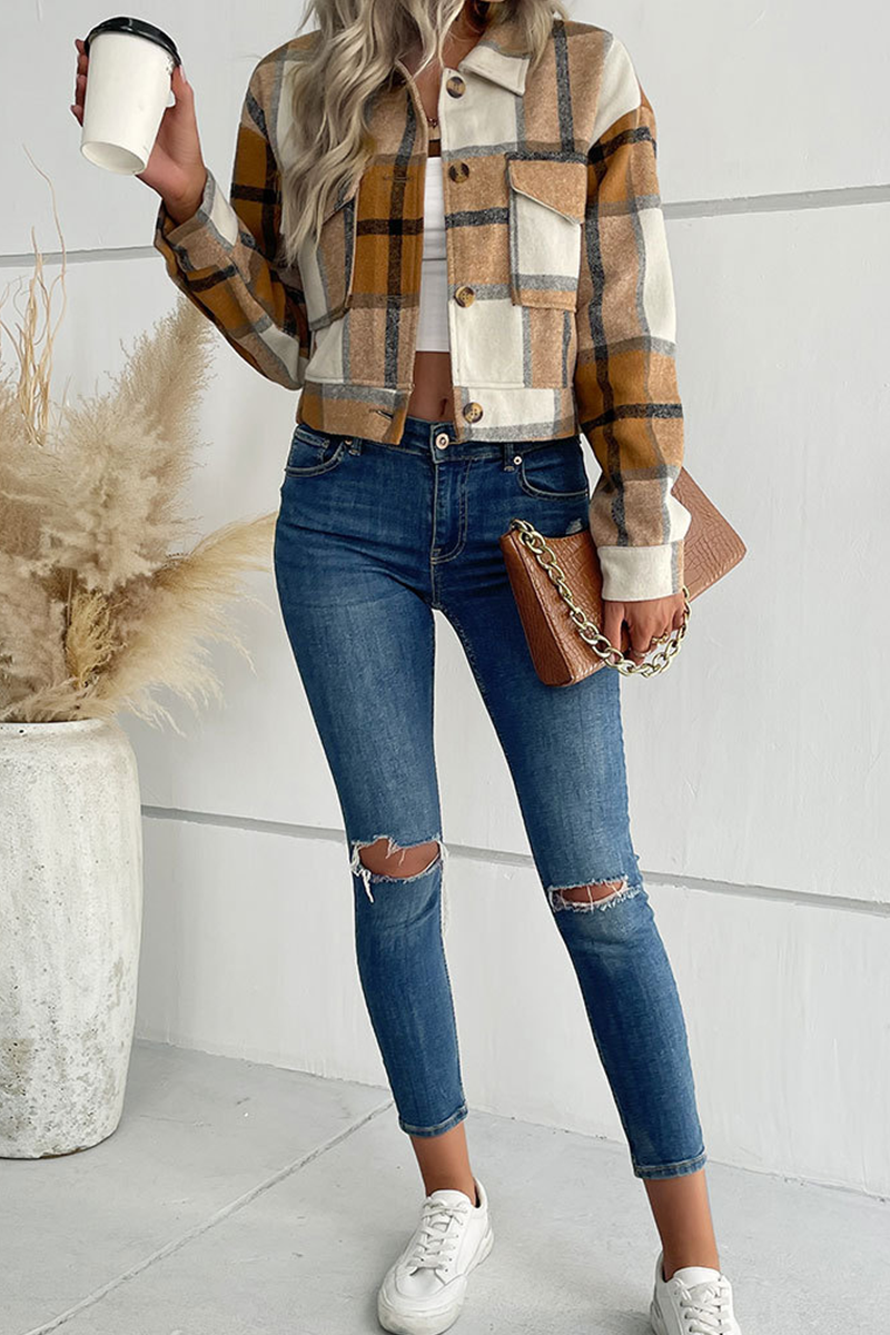 Stilla | Street Plaid Patchwork Omkring Krave Toppe