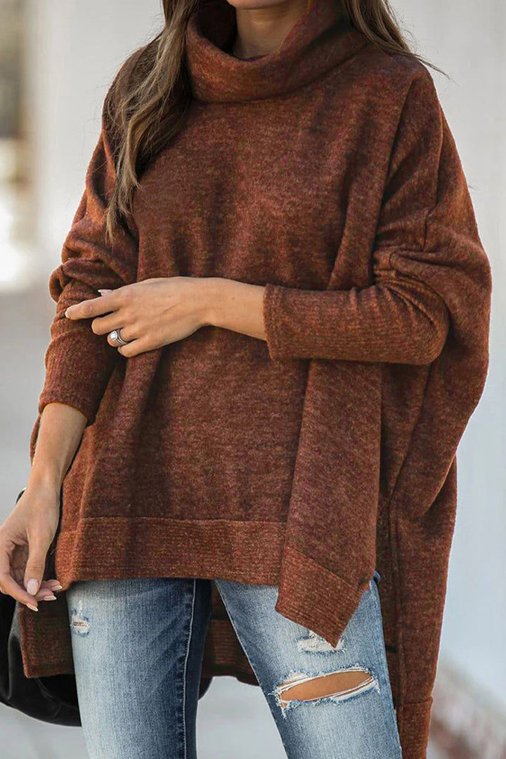 Stilla | Lette overdele med rullekrave i ensfarvet patchwork