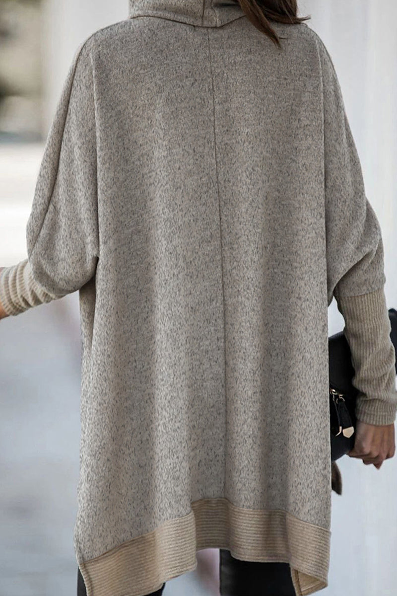 Stilla | Lette overdele med rullekrave i ensfarvet patchwork