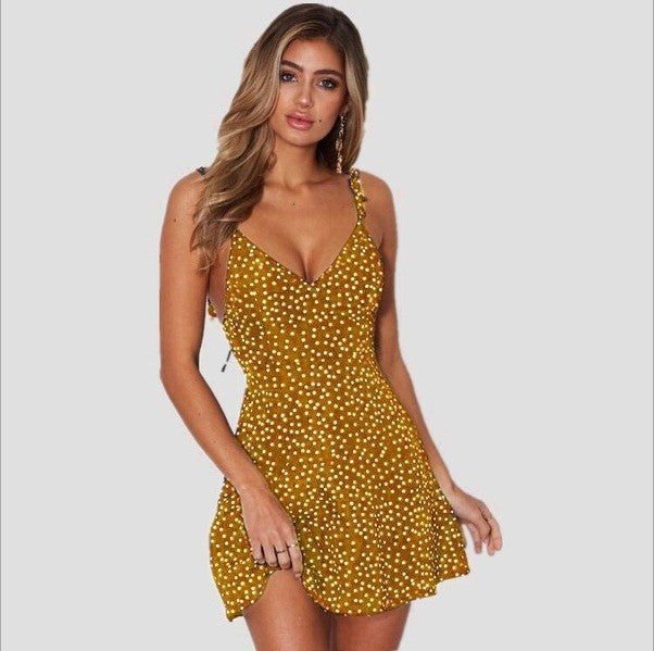 Femme Polka Dot Mini Kjole Stilla