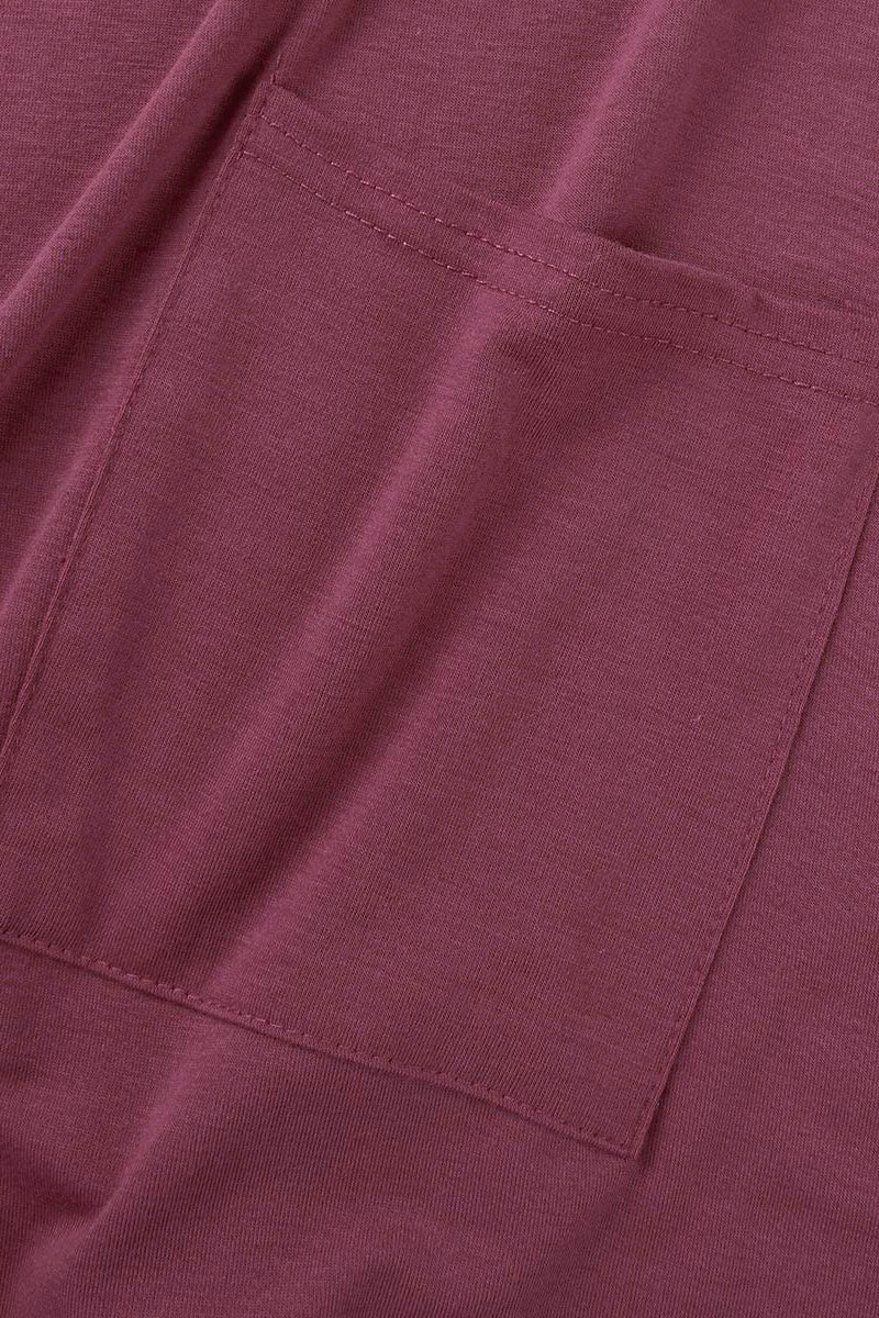 Stilla | Lækre Ensfarvede Patchwork Overdele Med Rund Halsudskæring Og Lomme