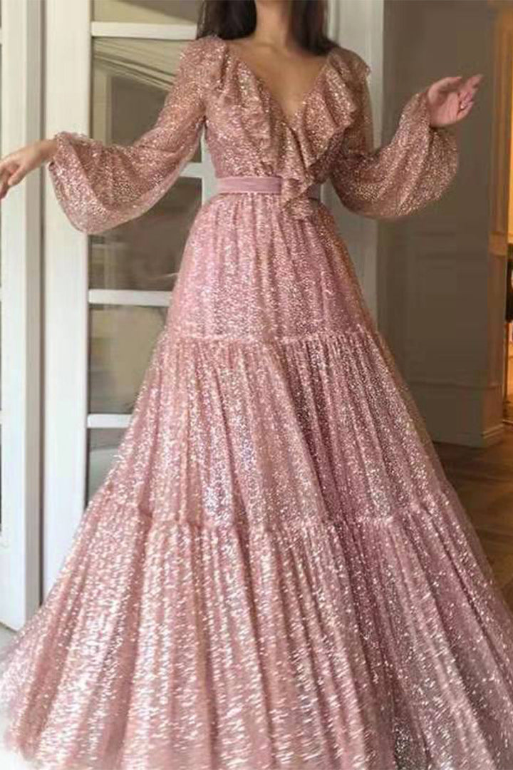 Stilla | Elegant Frenulum V-hals Prinsessedrakter