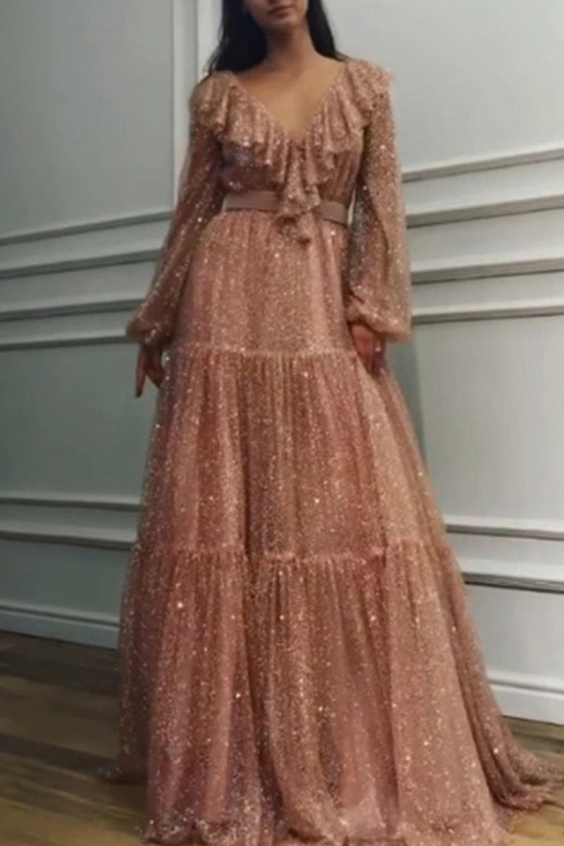 Stilla | Elegant Frenulum V-hals Prinsessedrakter