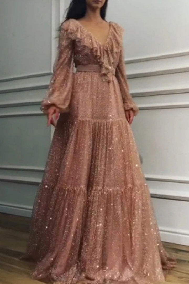Stilla | Elegant Frenulum V-hals Prinsessedrakter