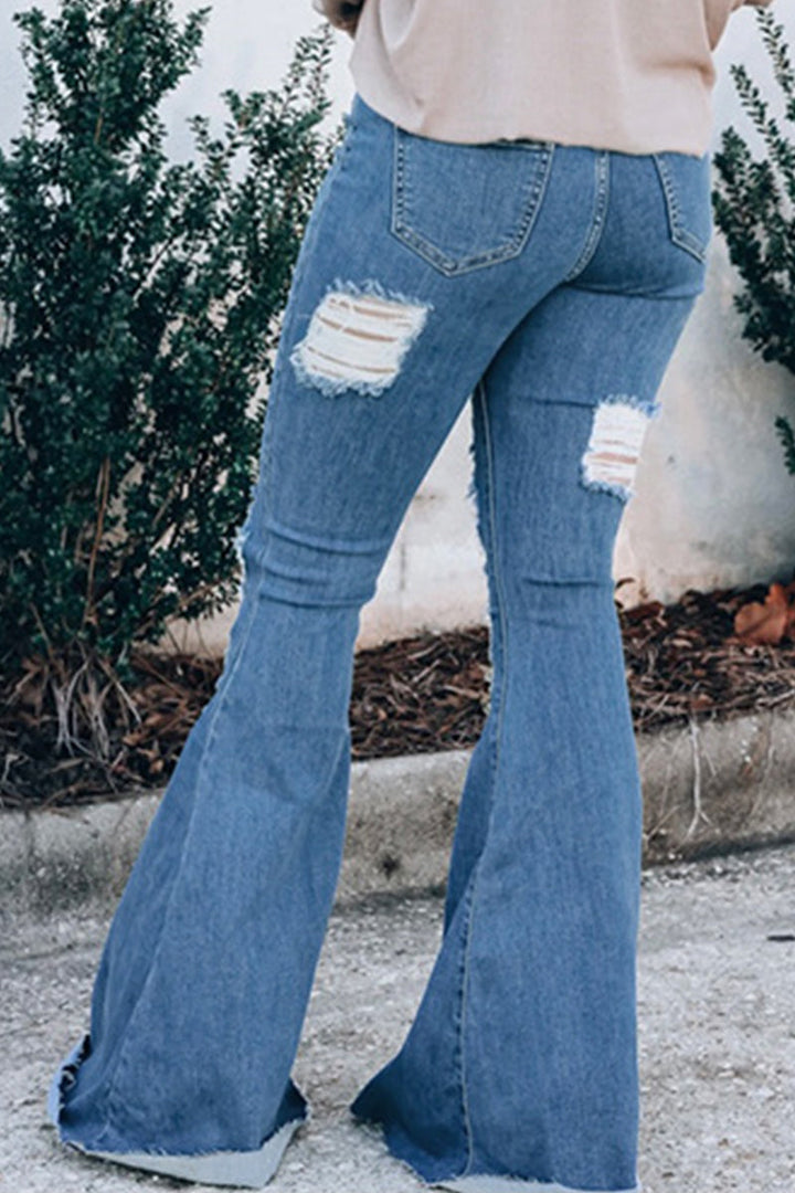 Stilla | Afslappet Street Solid Rivet Regular Denim Jeans