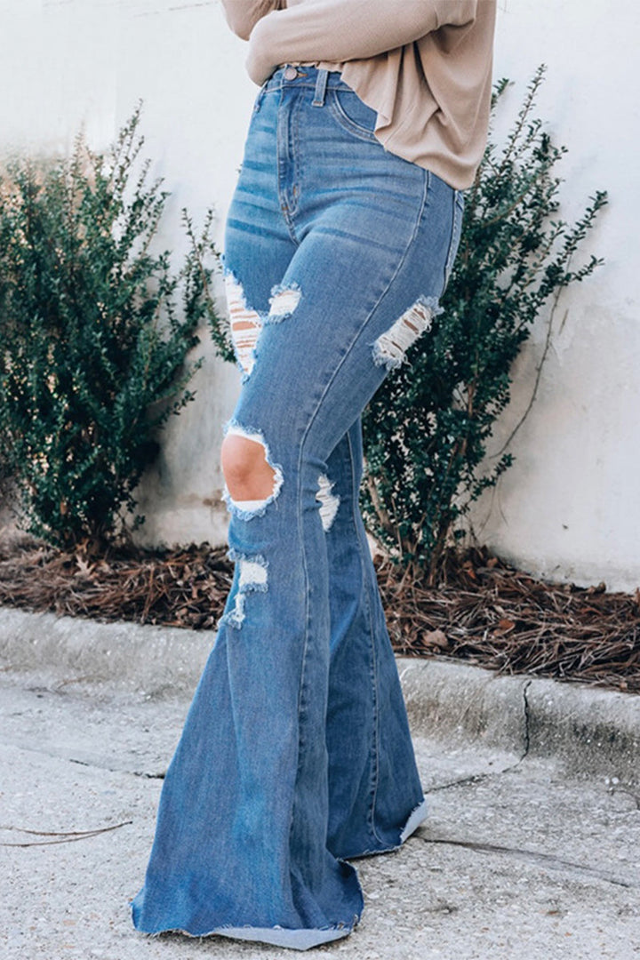 Stilla | Afslappet Street Solid Rivet Regular Denim Jeans