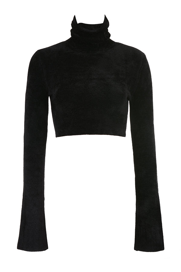 Stilla | Chenille Crop Top Med Maxi Nederdel