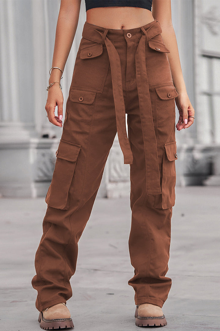 Stilla | Gade Solid Patchwork Lomme Løse Lige Patchwork Bukser