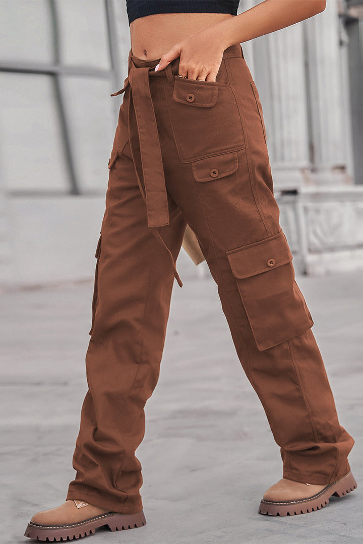 Stilla | Gade Solid Patchwork Lomme Løse Lige Patchwork Bukser