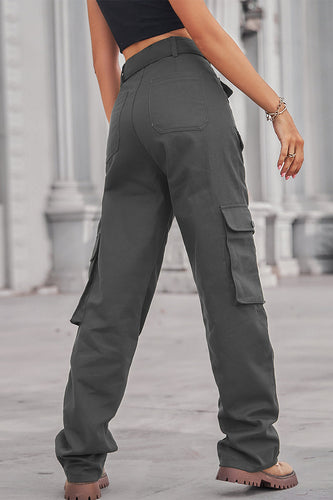 Stilla | Gade Solid Patchwork Lomme Løse Lige Patchwork Bukser