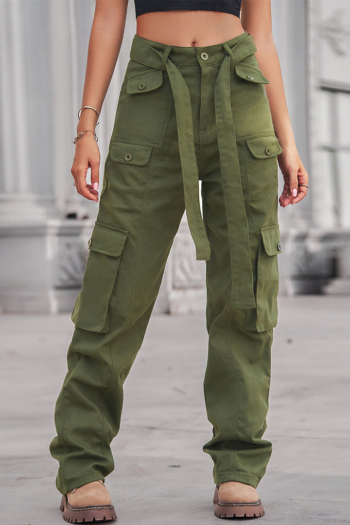 Stilla | Gade Solid Patchwork Lomme Løse Lige Patchwork Bukser