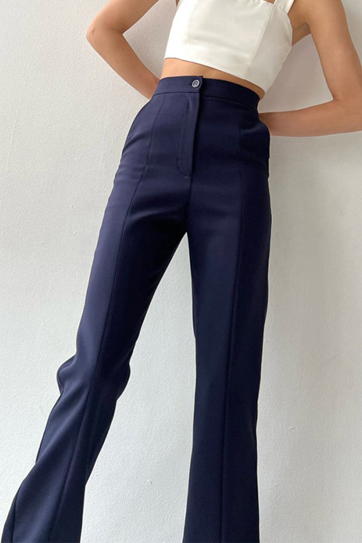 Stilla | Afslappet Simplicity Solid Split Solid Farve Regular Straight Solid Farve Bukser