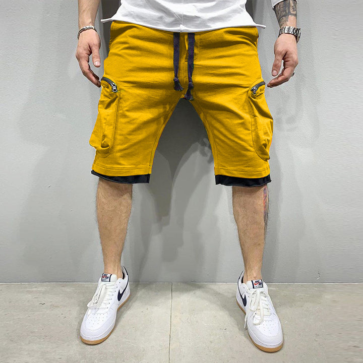 Herre Sporty Cargo Shorts med praktisk lomme-design og elastisk talje Stilla