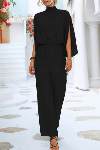Stilla | Afslappet Simplicity Solid Frenulum Mandarin Krave Regular Jumpsuits