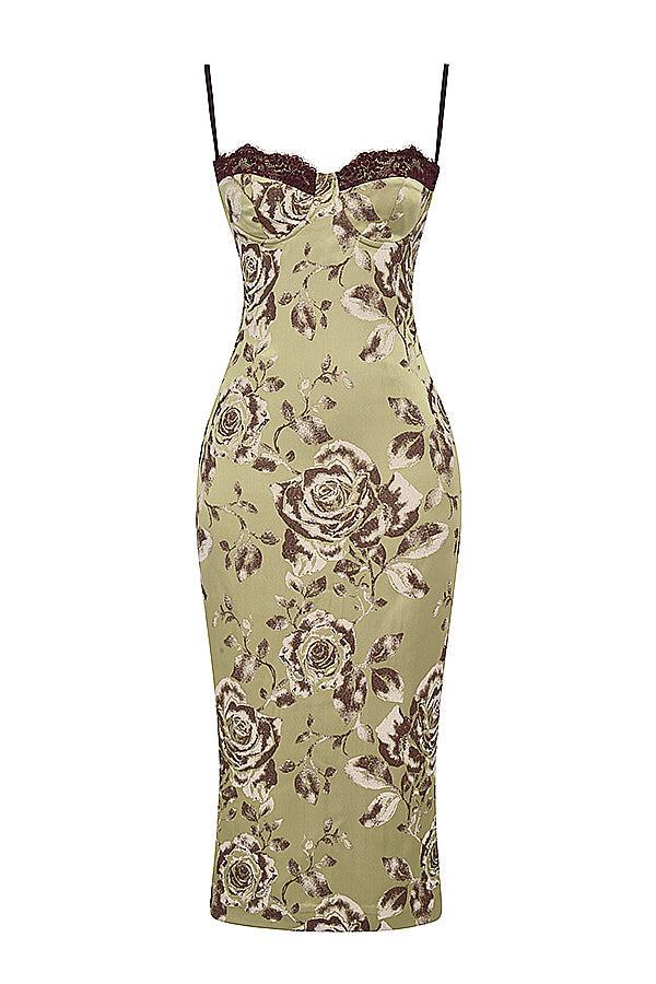 Stilla | Midikjole Med Blomsterprint