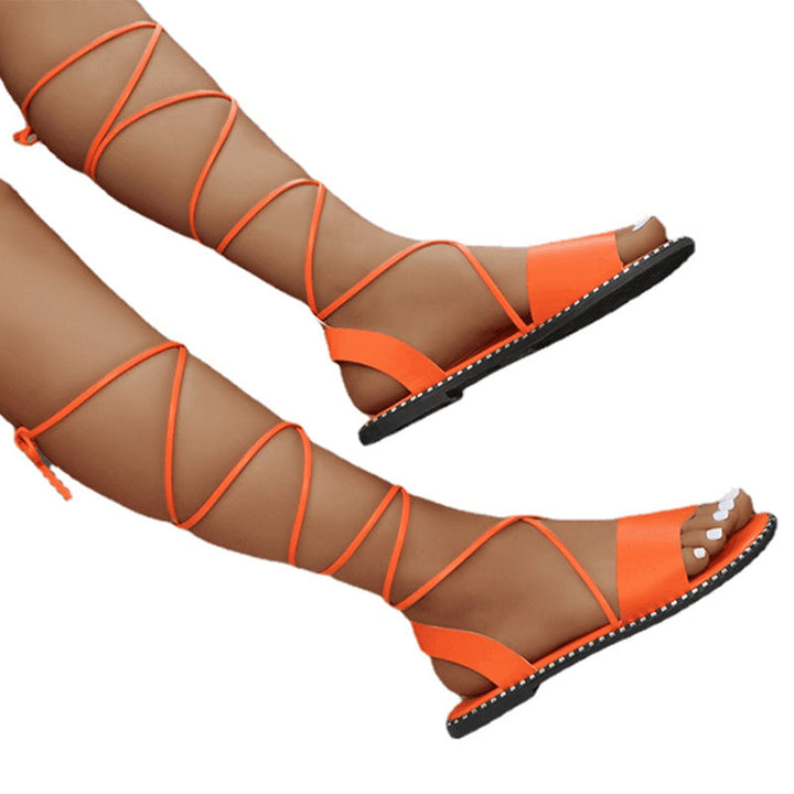 Stilla | Elegant Orange Snørrebånd Til Kvinder
