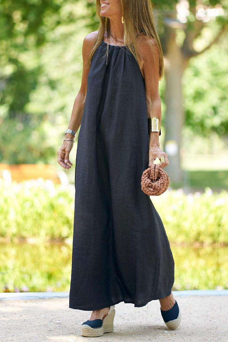 Stilla | Afslappet College Solid Make Old Halter Straight Kjoler