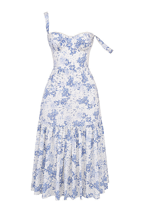 Stilla | Blomstret Let Midi Solkjole