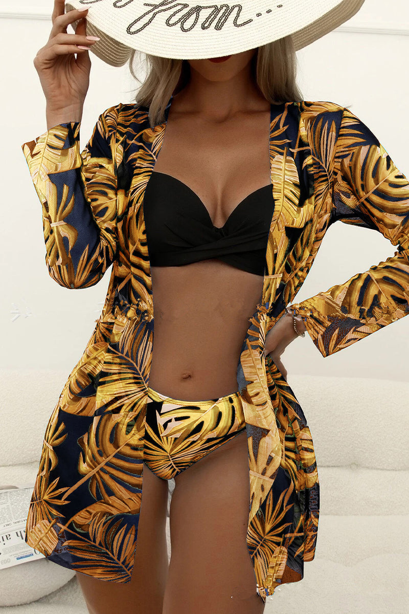 Stilla | Sexet Ferie Print Patchwork 3 Del Sæt