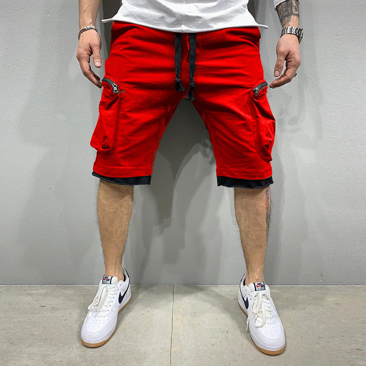 Herre Sporty Cargo Shorts med praktisk lomme-design og elastisk talje Stilla