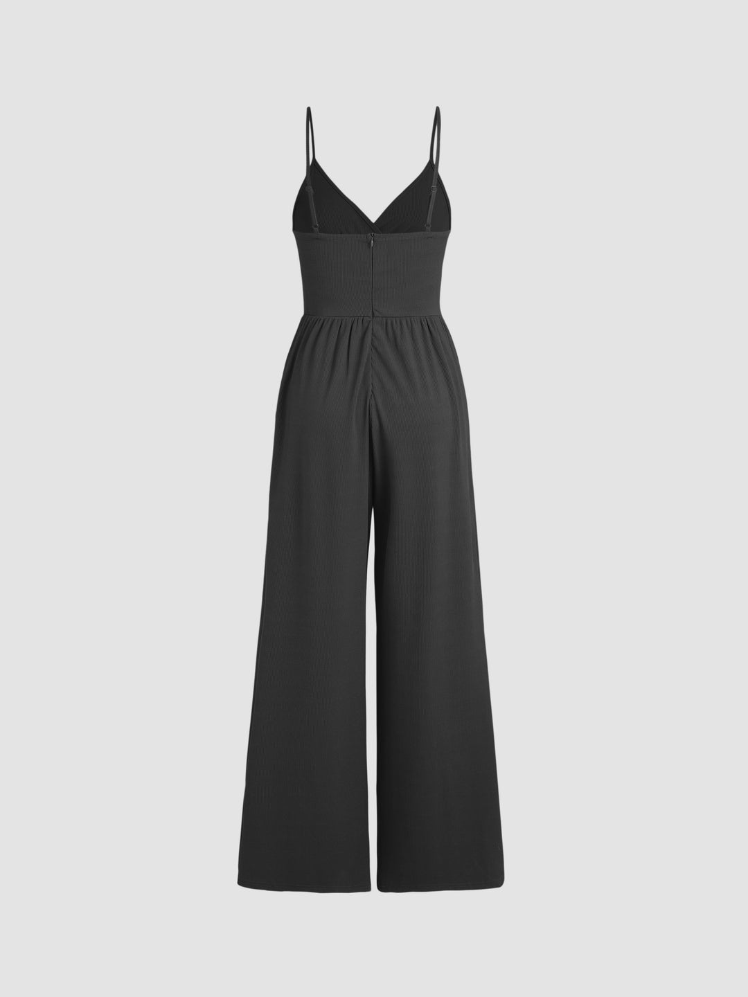 Stilla | V-hals Jumpsuit Med Brede Ben
