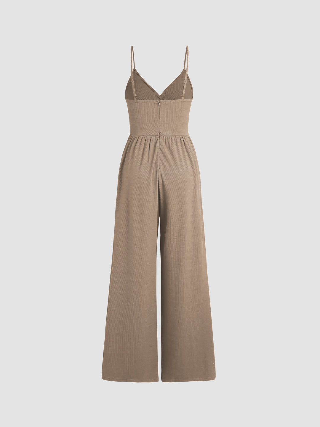 Stilla | V-hals Jumpsuit Med Brede Ben