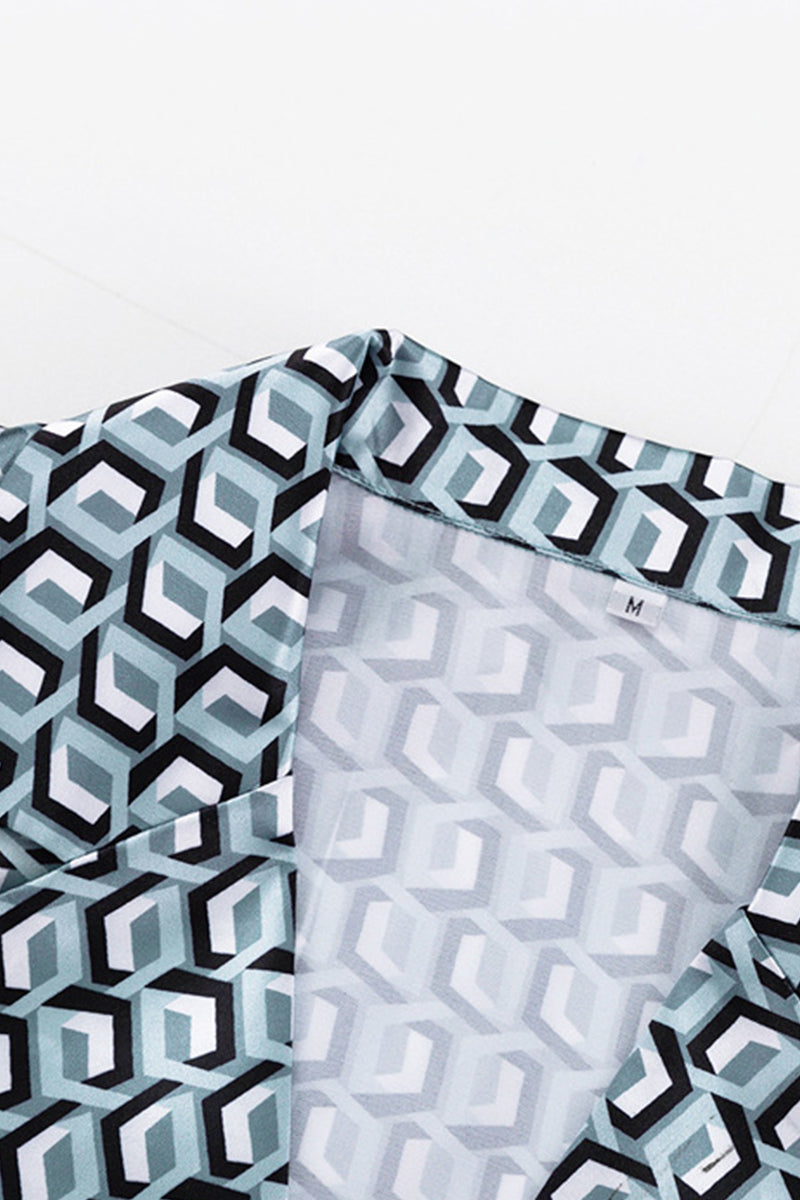 Stilla | Fritidsdragt Bestående Af To Dele Med Street Animal Print, Slå-Om Krave, Lange Ærmer, Patchwork