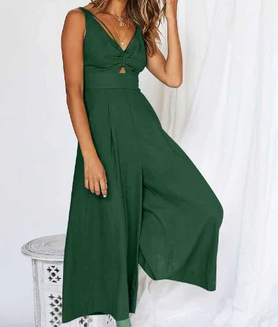 Stilla | Jumpsuits Med V-hals Og Udsnit