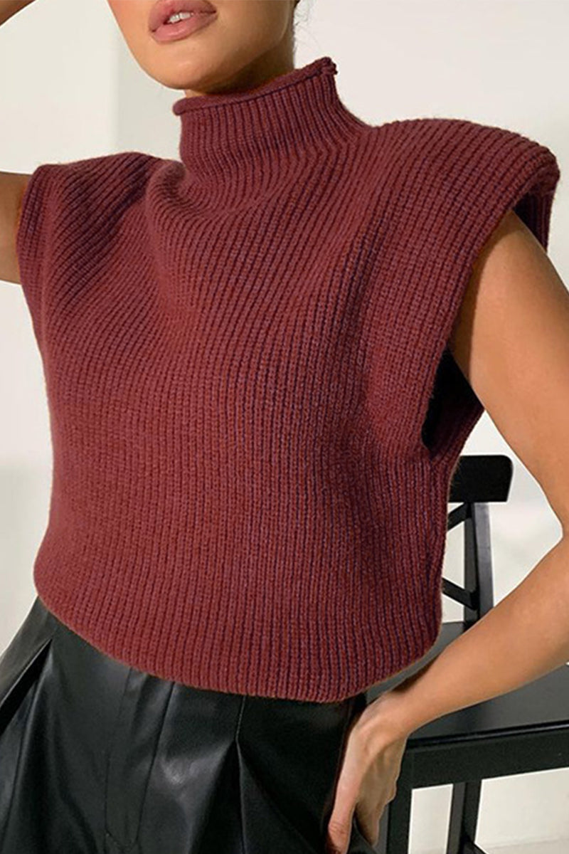 Stilla | Casual Ensfarvede Rullekraveoverdele