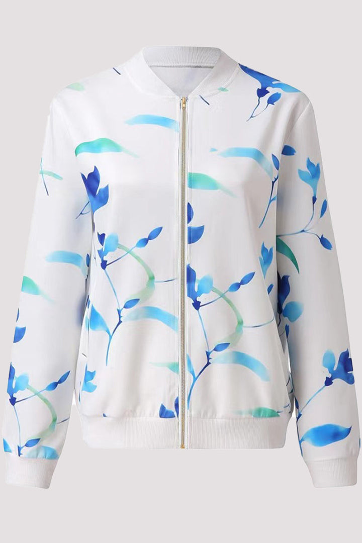 Stilla | Casual Ydertøj Med Blomster Patchwork og Rund Hals