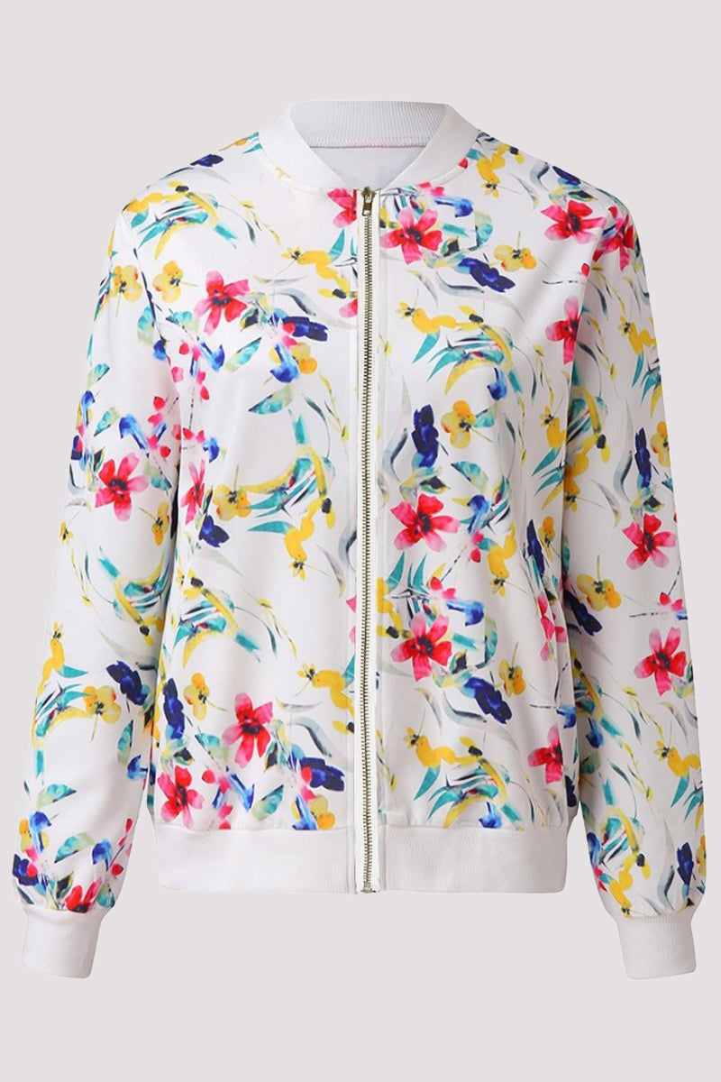 Stilla | Casual Ydertøj Med Blomster Patchwork og Rund Hals