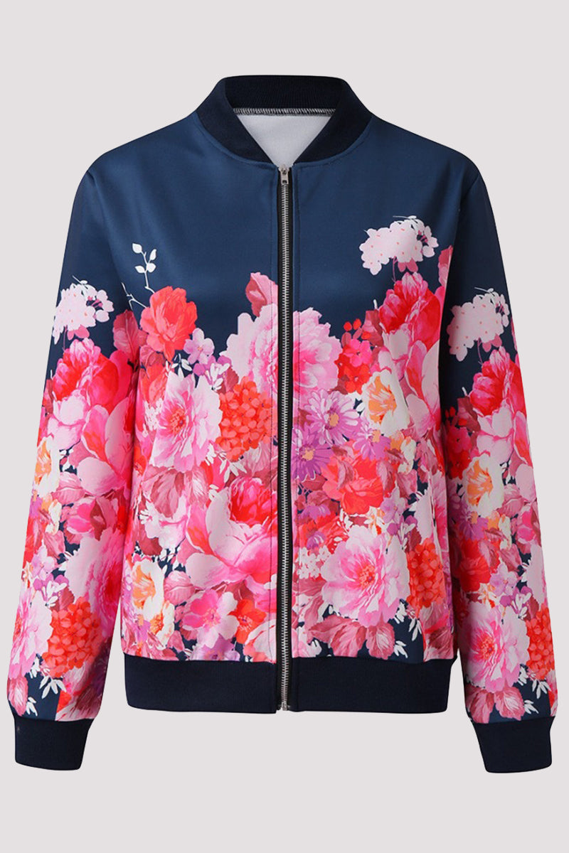Stilla | Casual Ydertøj Med Blomster Patchwork og Rund Hals